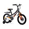Vaikiškas dviratis RoyalBaby Explorer 16 CM 16-3 Juodas su oranžine