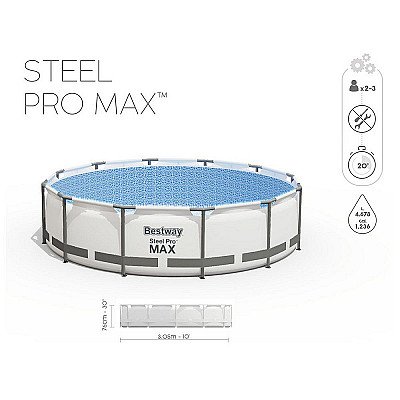 Greitai Surenkamas Lauko Baseinas Bestway Steel Pro Max 305 x 76 cm.
