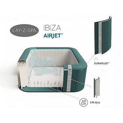 Bestway Jacuzzi Lay-Z-Spa Ibiza 4-6 People 60015