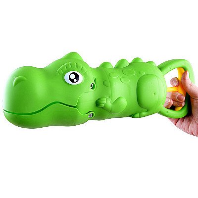 Vaikiškas žalias griebtuvas - dinozauras