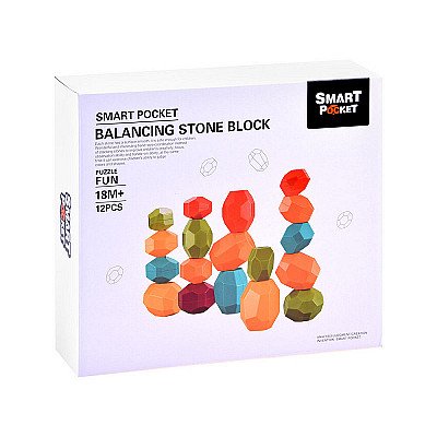 Balansinių akmenėlių rinkinys Smart Pocket 12 vnt.