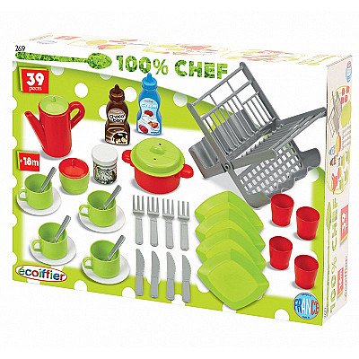 Žaisliniai virtuvės indai Ecoiffier 39vnt.