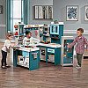 Vaikiška didelė medinė virtuvėlė su priedais Walk-In