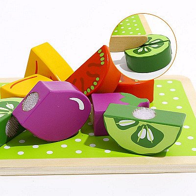 Vaikiška daržovių pjaustymo lenta su priedais Tooky Toy