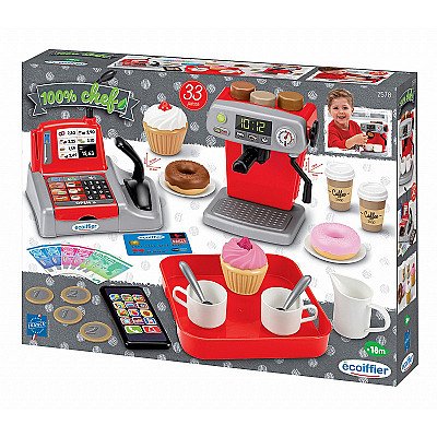Vaikiškas kavos aparatas su priedais