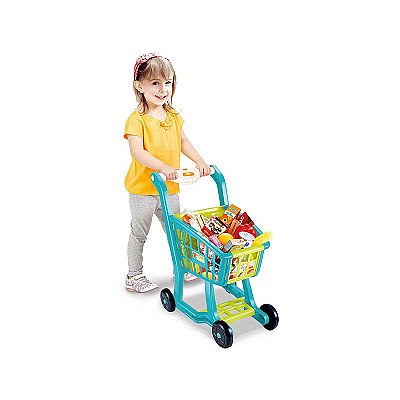 Vaikiškas pirkinių vežimėlis su garso efektu Woopie