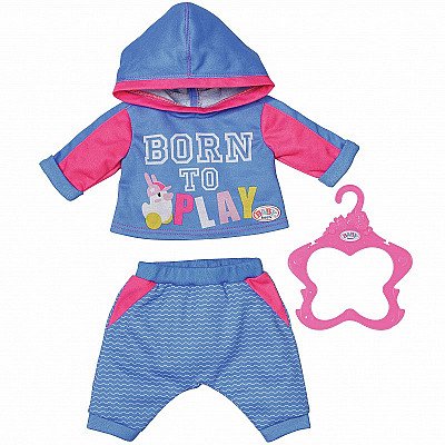 Baby Born Kūdikių Lėlės Bėgimo Sportinis Kostiumas 43 Cm Mėlynas