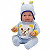 Woopie Kūdikių Lėlių Suknelių Rinkinys Meškiuko Kostiumas Pižama Kepurė 43-46 Cm