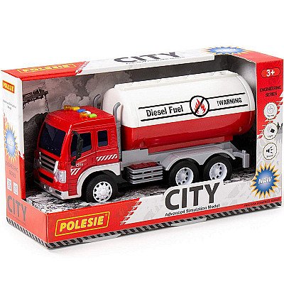 Polesie City Sunkvežimis Su Cisterna Garso Ir Šviesos Efektai