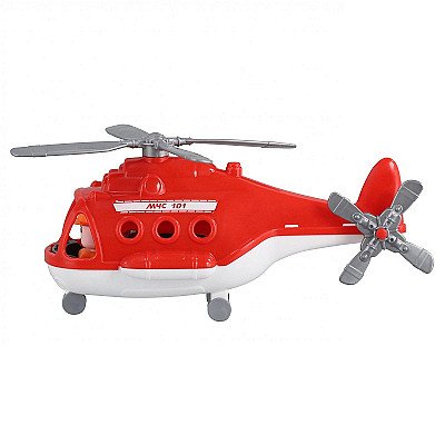 Vaikiškas raudonas ugniagesių sraigtasparnis Alpha
