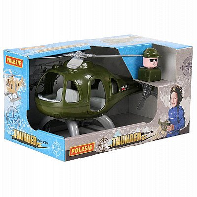 Vaikiškas sraigtasparnis su Thunderbolt Pilotas Figūra