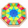 Medinė vaikiška aštuonkampė delionė/mozaika 73 vnt. Tooky Toy