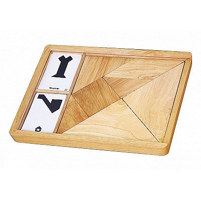 Viga Tangram Medinė Dėlionė Žaidimo Blokai Dėlionė