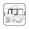 Rožinis Maisto Sunkvežimis 2In1 Virtuvės Ir Transporto Priemonės Maisto Reikmenys Virtuvės Reikmenys 50 El.