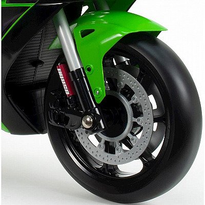 Injusa Kawasaki Ninja Motociklo 12V Baterija Mp3 Šviesos Pripučiami Ratai