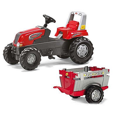 Minamas Vaikiškas Traktoriukas Trailer Junior 3-8 Metų iki 50 kg.