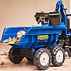 Falk Traktorius New Holland Pedal Blue Su Priekaba Nuo 3 Metų