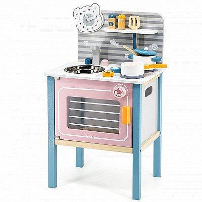 Vaikiška medinė mini virtuvėlė su priedais Viga Toys