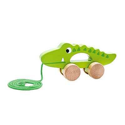 Žaislinis Medinis Traukiamas Krokodilas Tooky Toy