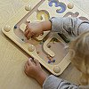 Vaikiškas medinis magnetinis labirintas mokantis skaičius 1-5 Masterkidz