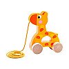 Vaikiška medinė traukiama Žirafa Tooky Toy