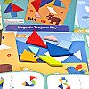 Tooky Toy Vaikiška Dėlionė Tangram Mokymosi Figūros Figūros Figūros Formos 18El.