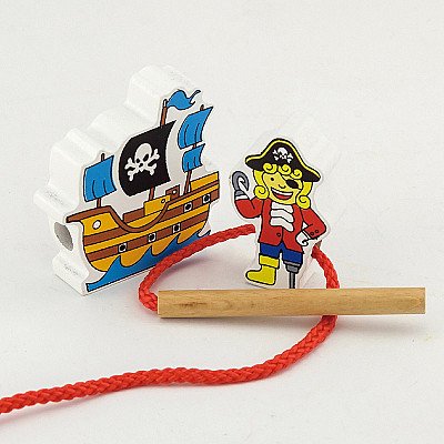 Viga Mediniai Blokuojantys Piratai