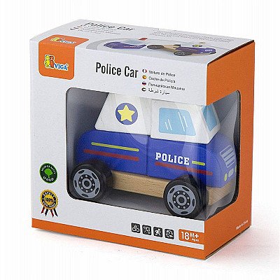 Medinių Blokų Policijos Automobilis Patiems Mažiausiems Viga