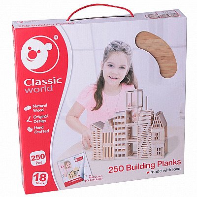 Vaikiškos klasikinės medinės kaladėlės Classic World