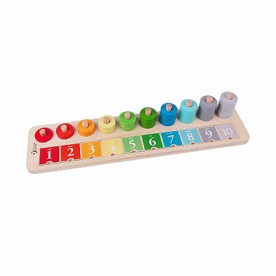 Vaikiškos kaladėlės mokančios skaičiuoti ir spalvas Classic World