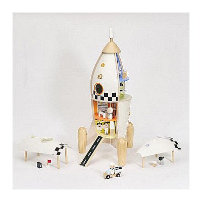 Vaikiška medinė didelė raketa/namelis Classic World