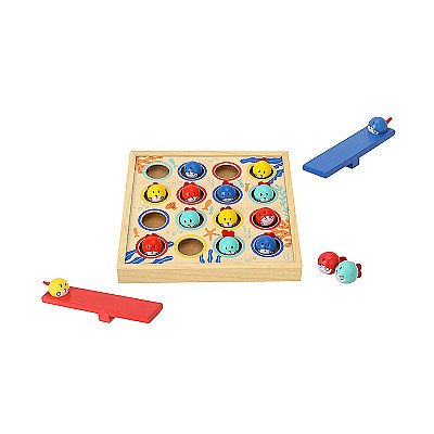 Vaikiškas medinis stalo žaidimas Skraidančios žuvys Tooky Toy