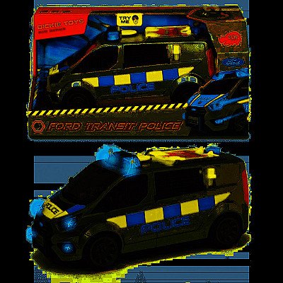 Policijos automobilis Dickie Sos_N Police Ford Transit 28 cm