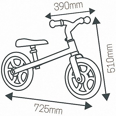 Smoby metalinis balansinis dviratis