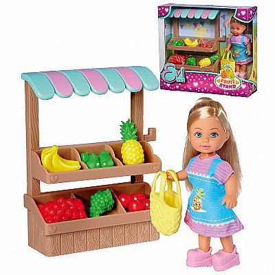 Simba Evi lėlė vaisių ir daržovių maisto turguje