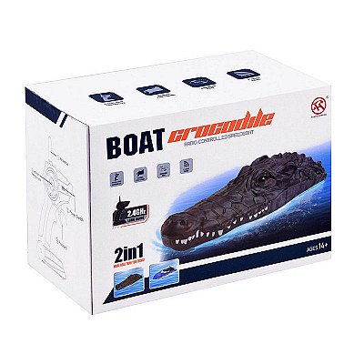 2In1 Remote-Controlled Crocodile Boat Rc0576