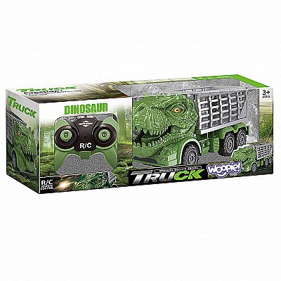 Nuotoliniu Būdu Valdomas Automobilis Žalias Dinozauras + Figūrėlė Woopie