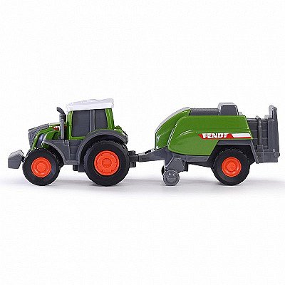Traktorius su Presavimo įrenginiu 18 cm. Dickie Farm Fendt